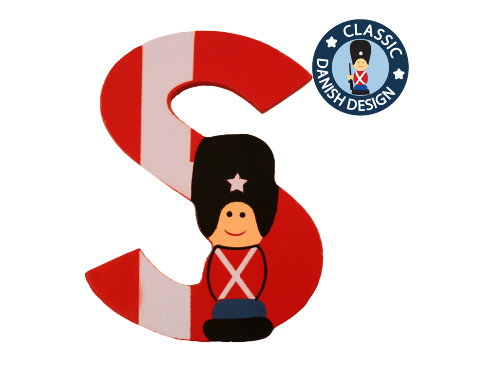 Wooden Letter Guardsman And Flag S