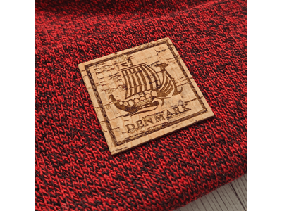 Beanie Viking Ship Dark Red