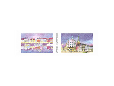 Bookmark, Nyhavn Boats / Stork Fountain, 17 x 5.5 cm