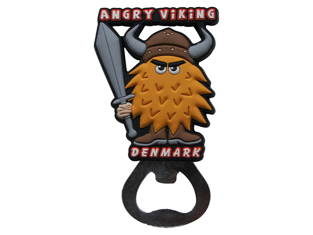 Bottle Opener Angry Viking Orange