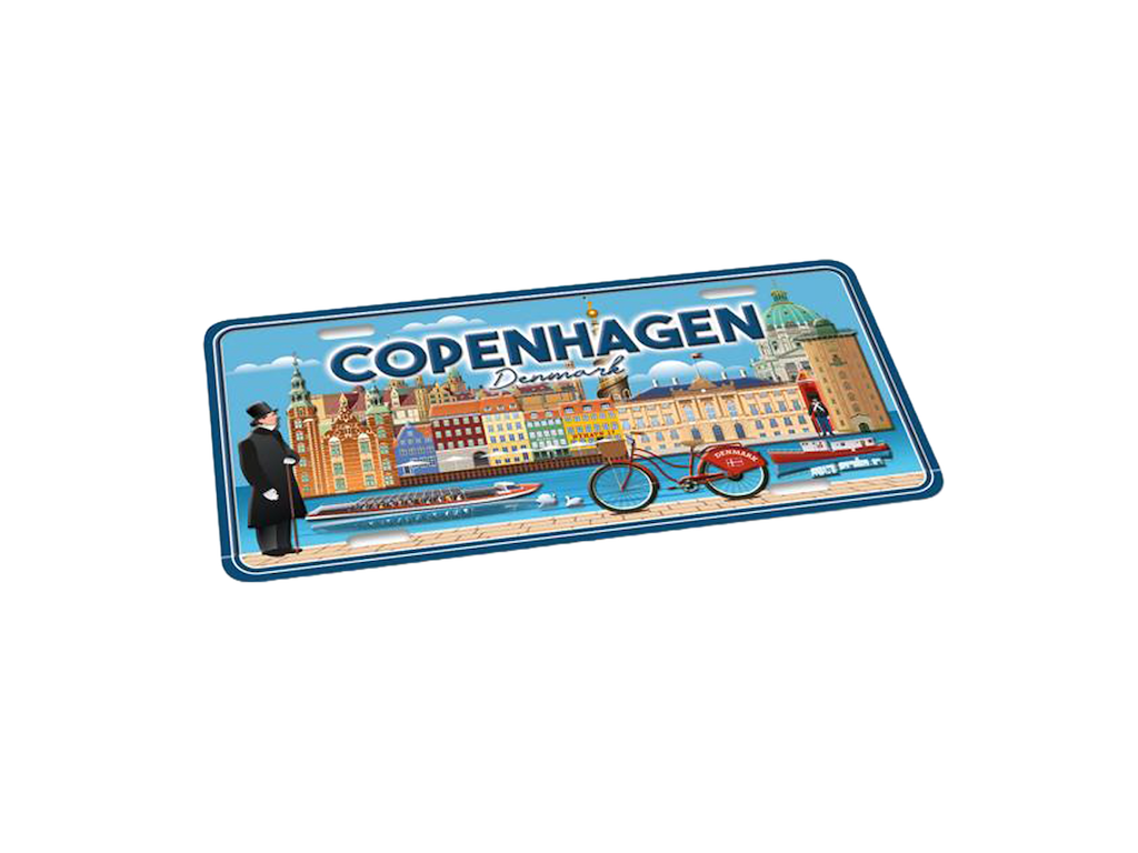 Metalskilt - 30x15,5 cm. Bygninger CPH