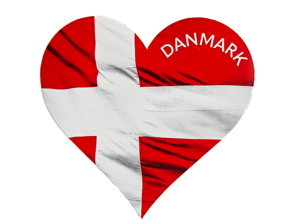 Sticker, Heart Flag