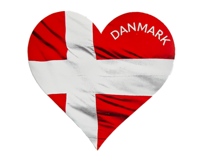 Sticker, Heart Flag