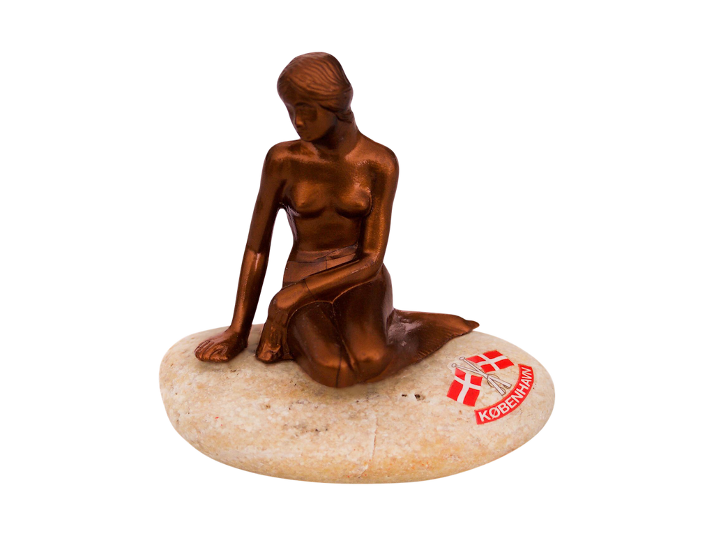 Figurine The Little Mermaid On Rock Large