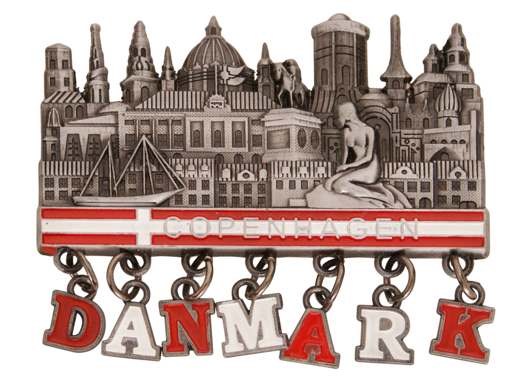 Magnet Towers Of Copenhagen Danmark Pewter