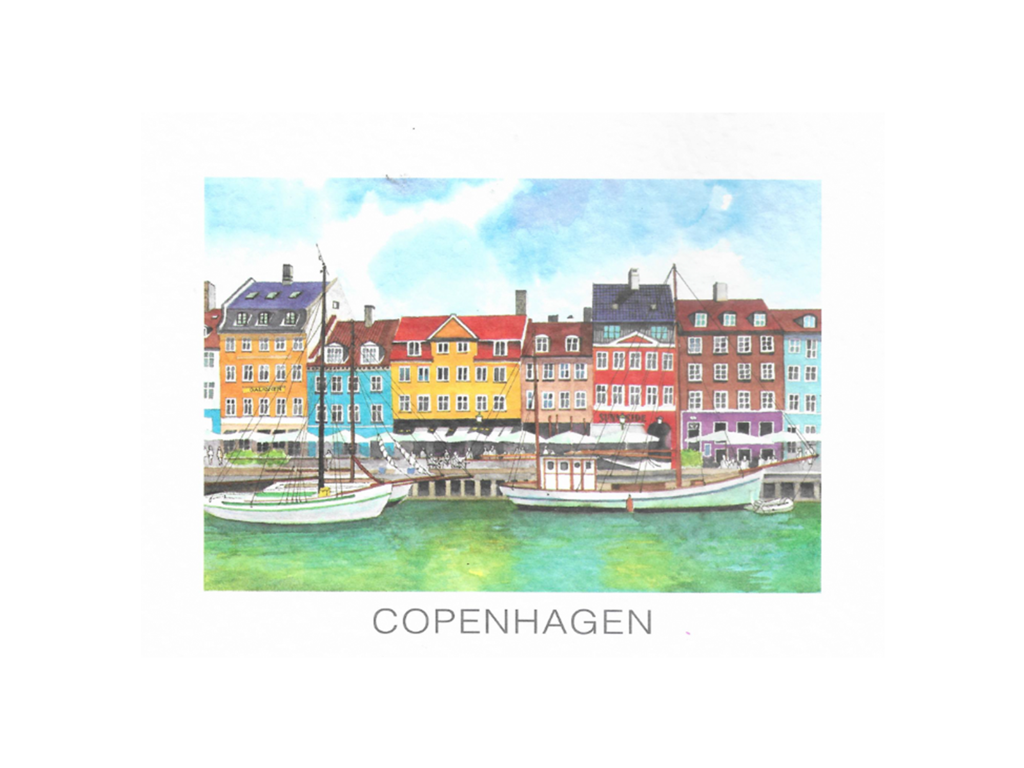 Postcard, Nyhavn 16,5 x 12 cm.