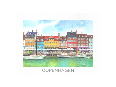 Postcard, Nyhavn 16,5 x 12 cm.