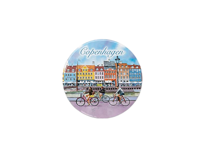 Magnet, Keramisk Rund CPH Paintings 3