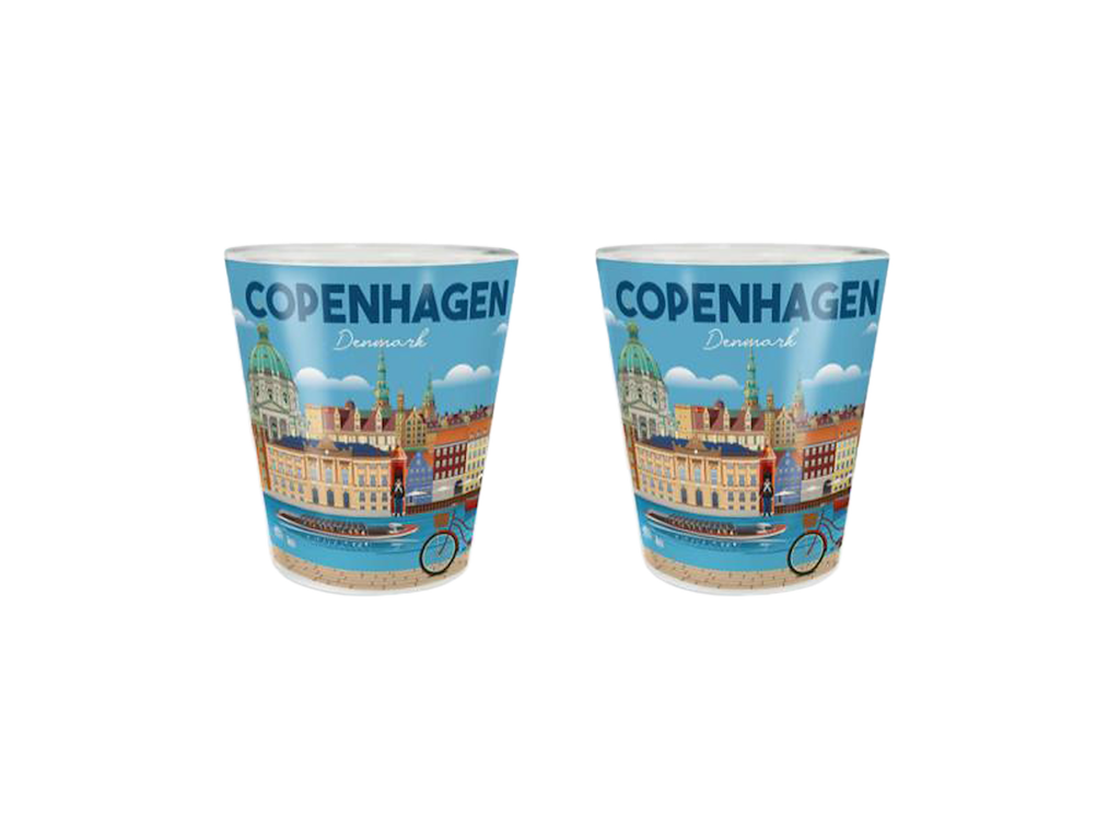 Shotglas, Frosted Bygninger CPH