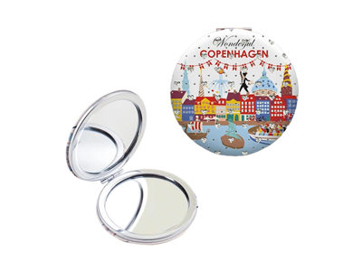 Mirror With Rhinestones Round, Wonderful CPH