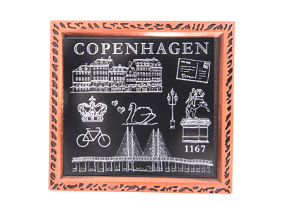 Magnet Copenhagen Black And White