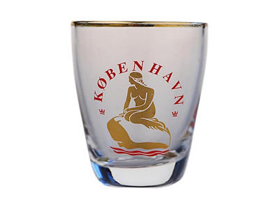 Shotglass Mermaid Guld