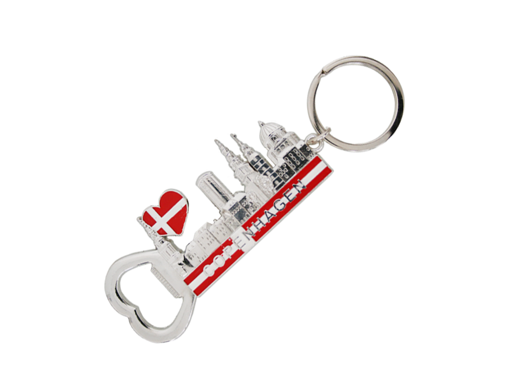 Keyring And Bottle Opener, Copenhagen Towers