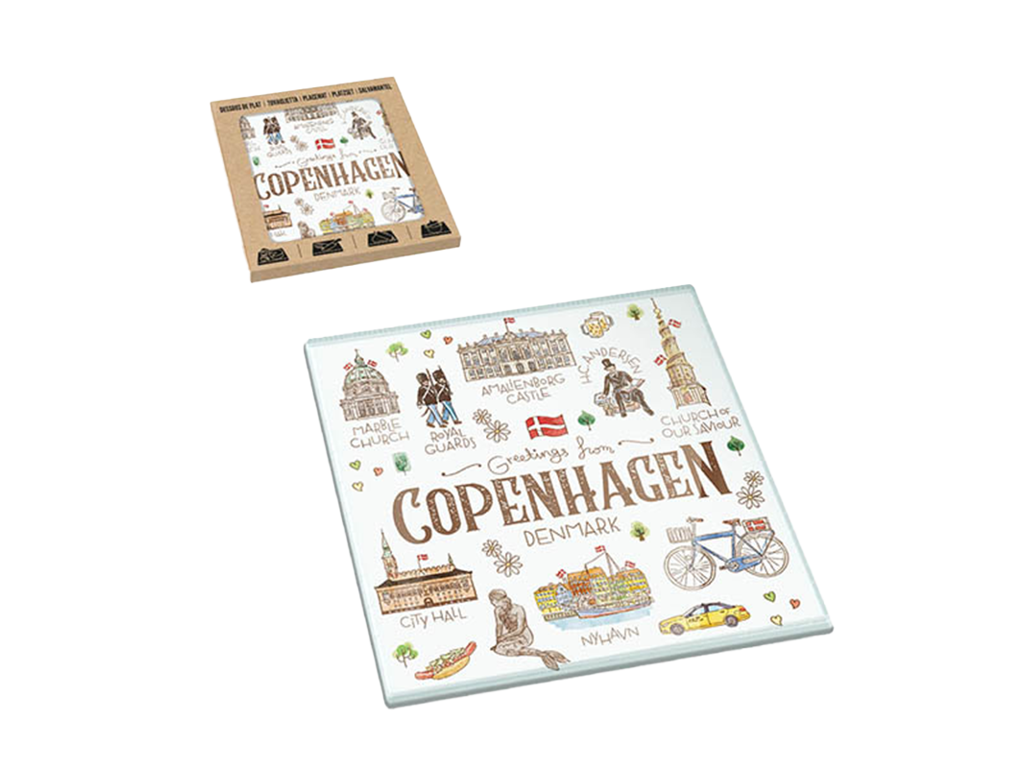 Cutting Board Glass, Akvarel CPH