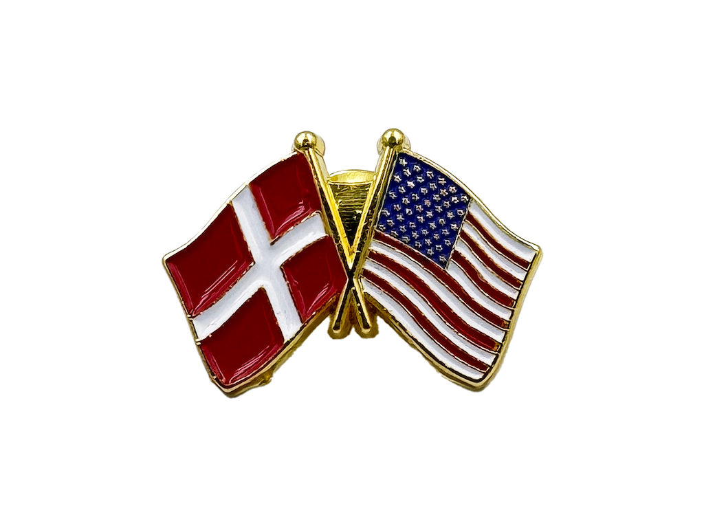 Pin Flag DK/US