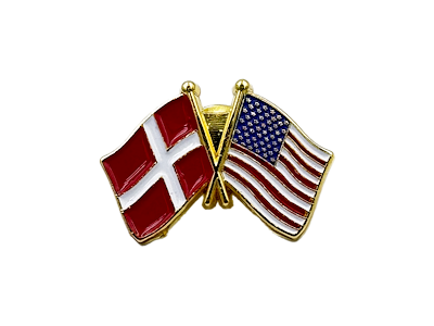 Pin Flag DK/US