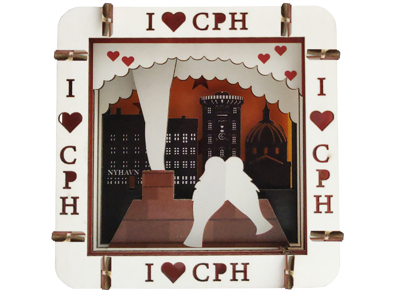 Wooden DIY Picture Copenhagen Love