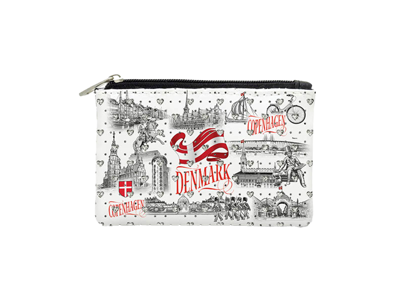 Wallet With Rhinestones, Black & White