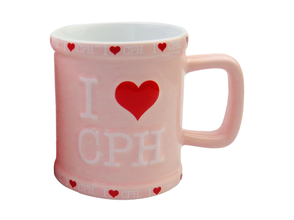 Mug I Love Copenhagen Embossed Pink