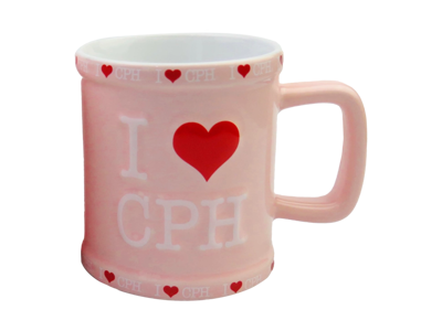 Mug I Love Copenhagen Embossed Pink