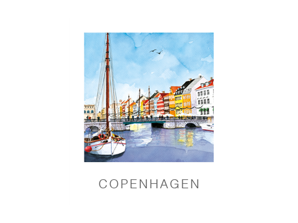 Postkort, Nyhavn Bro 10x12cm 