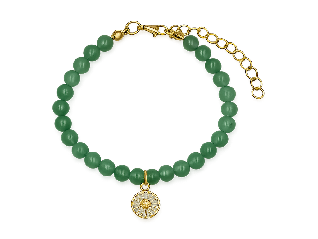 Armbånd Aventurin m/Blomst