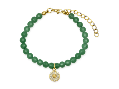 Armbånd Aventurin m/Blomst