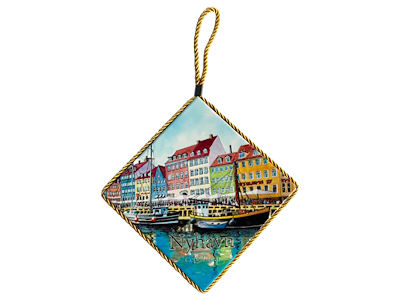 Bordskåner, Nyhavn 17x17 cm.