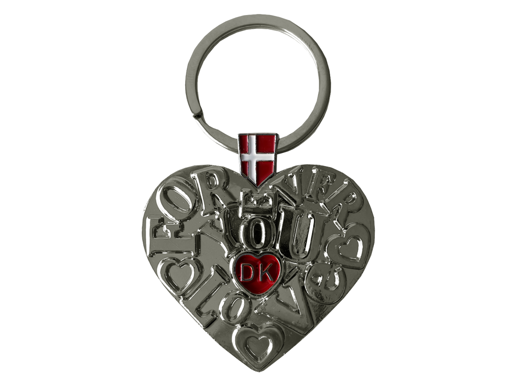 Keyring Forever Love You Silver