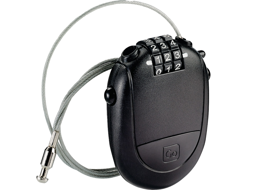 Padlock With Retractable Cable