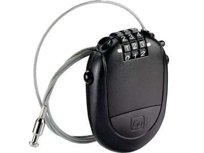 Padlock With Retractable Cable