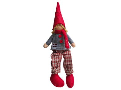 Gnome Boy With Dangling Legs And Flag