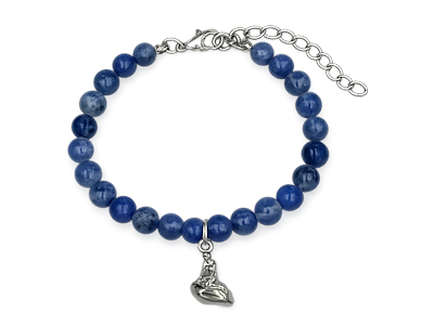 Armbånd  Sodalit m/Havfrue
