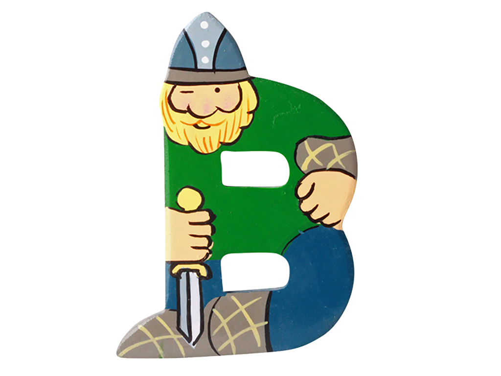 Wooden Letter Viking B