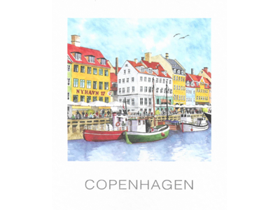 Postcard, Nyhavn 17, 10 x 12 cm.