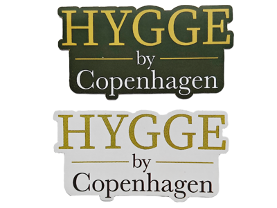 Klistermærker Hygge By Copenhagen Grøn Og Grå Sæt Med 2 Styk