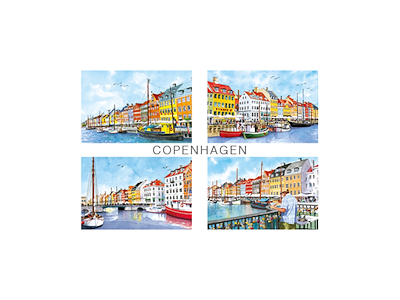 Postkort, Nyhavn Nr. 4 16,5x12cm 