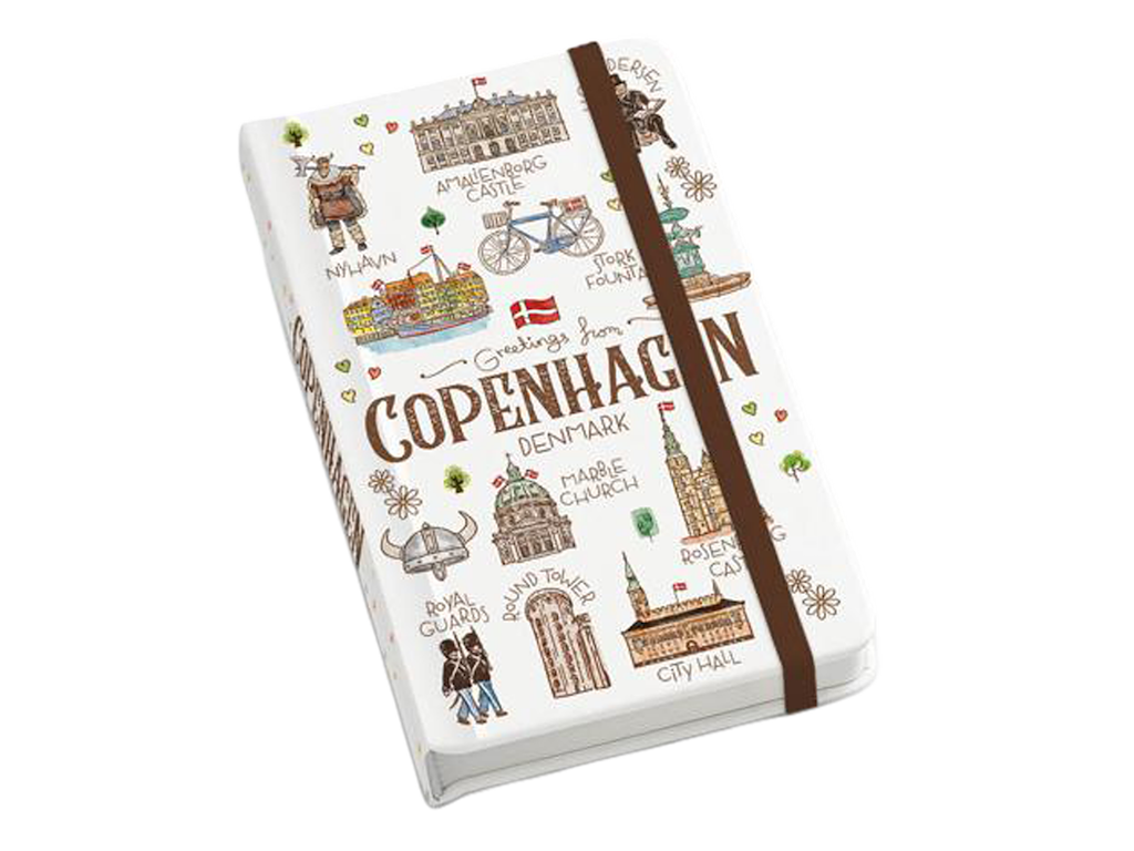 Notesbog A6 m/band Akvarel CPH 