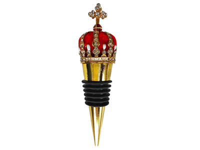 Wine Stopper Crown Gold