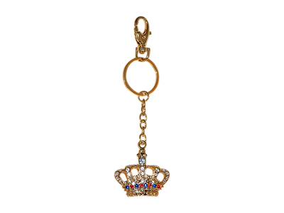 Keyring, Crown Gold Diamond