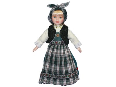 National Doll Hedebo Green
