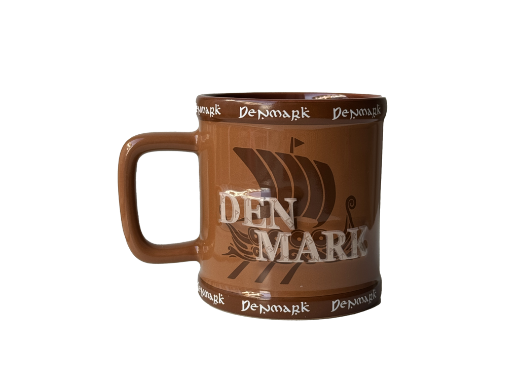 Mug, Denmark Viking Ship Brown