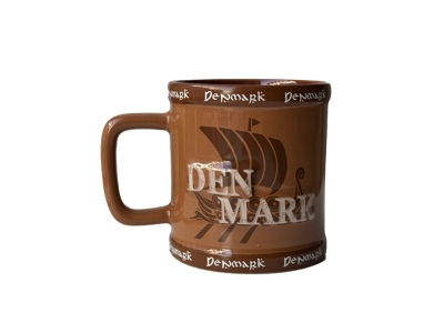 Mug, Denmark Viking Ship Brown