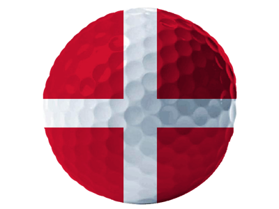 Magnet Golf Ball DK Flag
