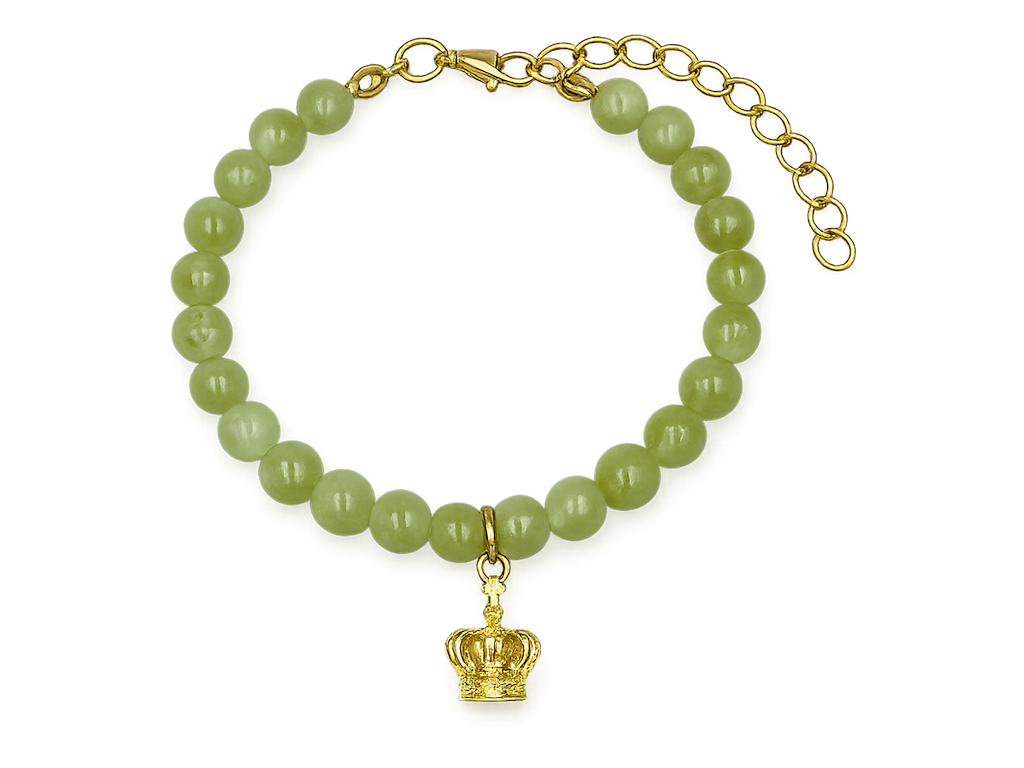 Armbånd Jade m/Krone