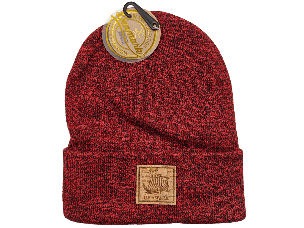 Beanie Viking Ship Dark Red