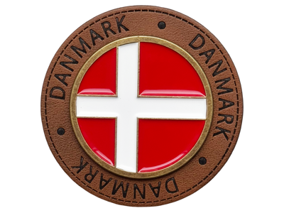 Magnet, DK Flag Metal Leather