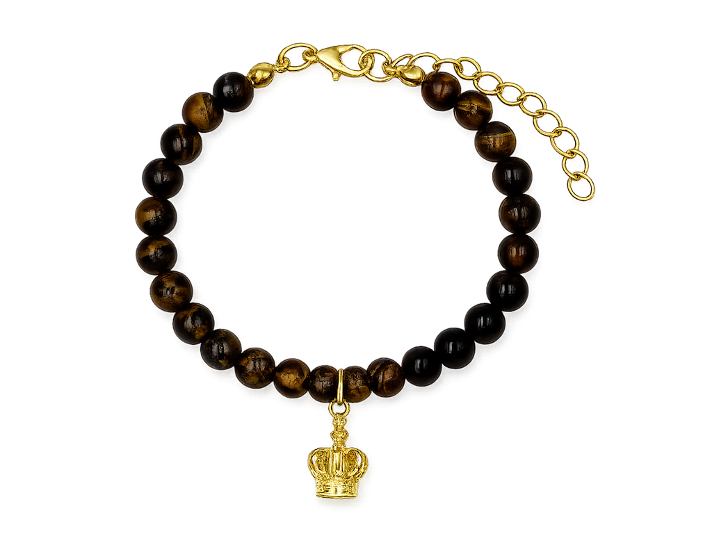 Armbånd Tigerøje m/Krone