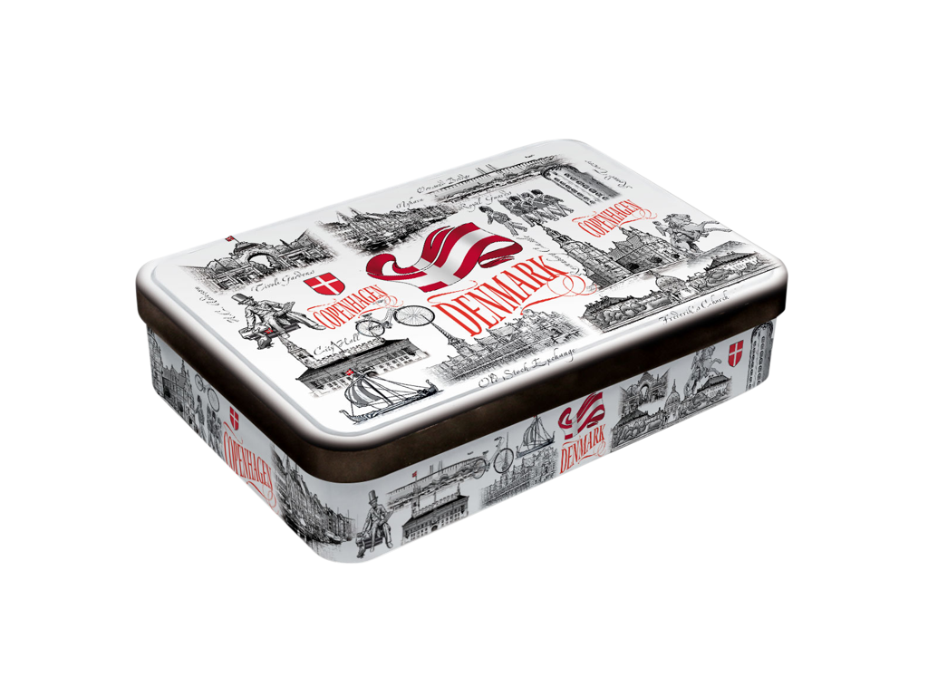 Tin Box With Pralines 165 Grams Black And White