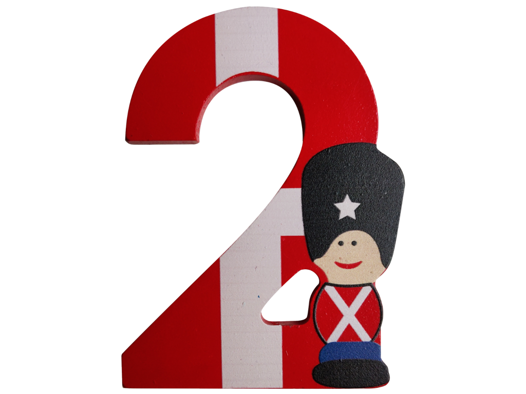 Wooden Number Guardsman And Flag 2
